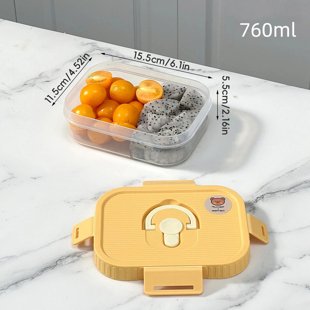 Clear Plastic Lunch Box