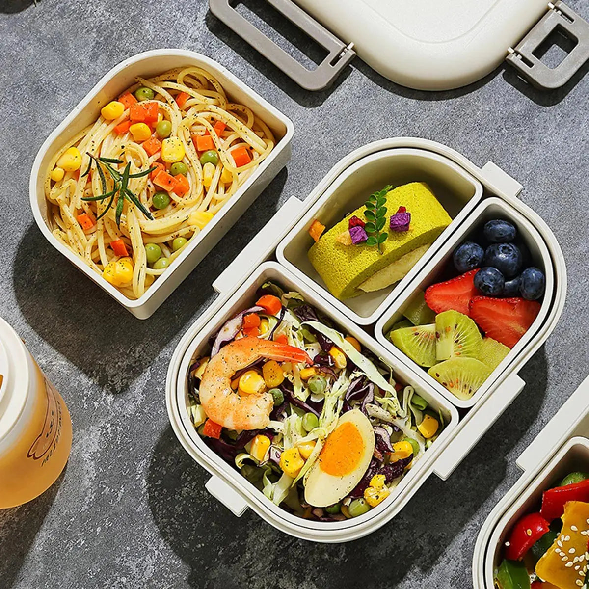 Lunch Box (With 3 removable compartment)