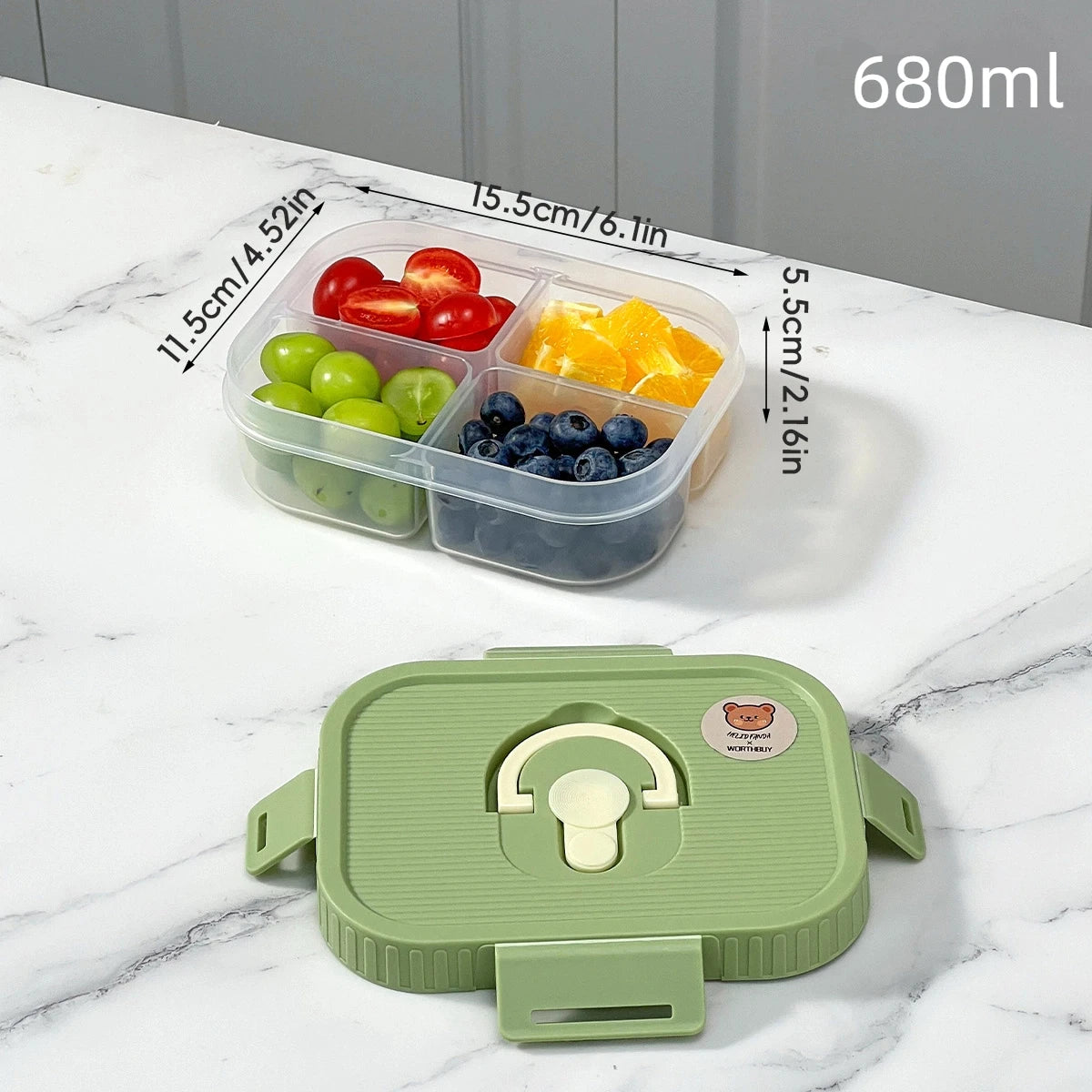 Clear Plastic Lunch Box