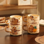 Capybara Design Ceramic Cups (300ml)