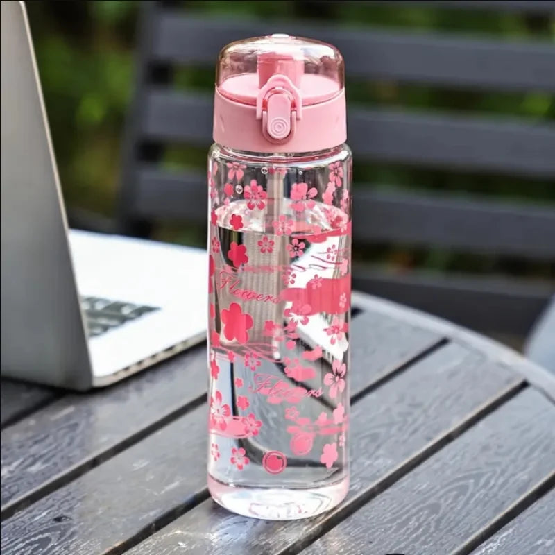 Convenience water bottle, high-quality PC material (600 ml)