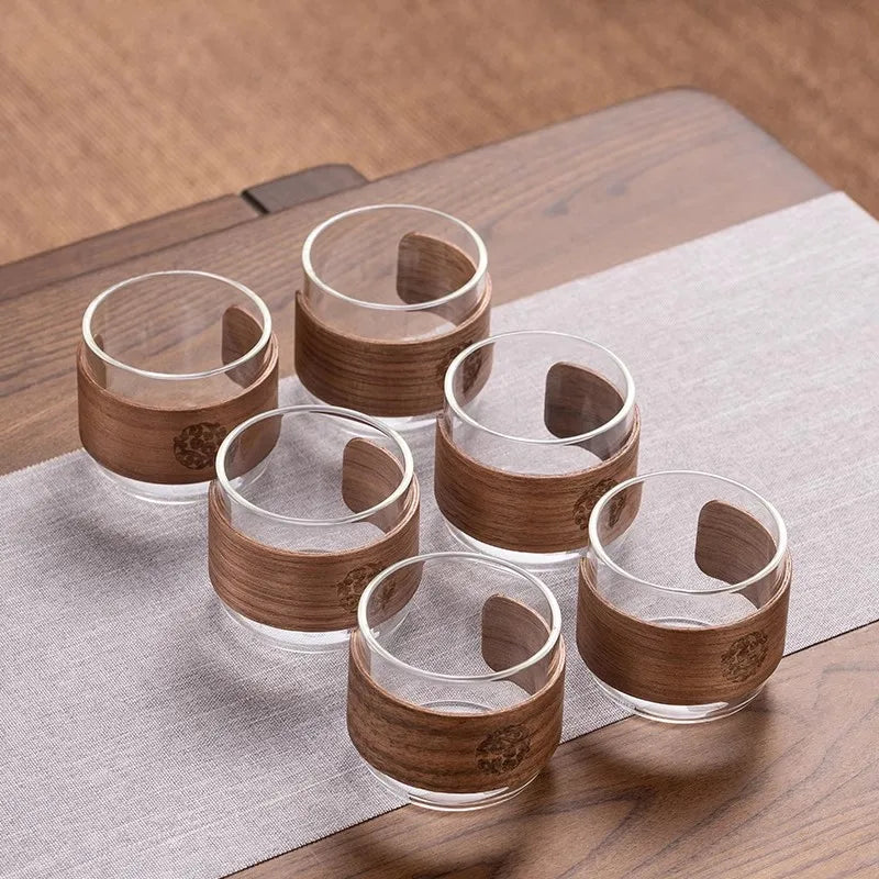 Glass Tea Cup  (6pcs 150ml)