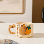 Capybara Design Ceramic Cups (300ml)