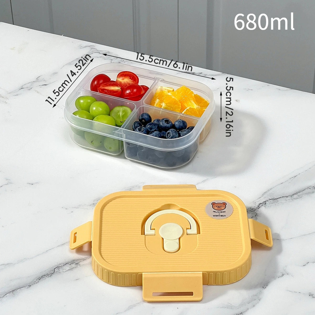 Clear Plastic Lunch Box