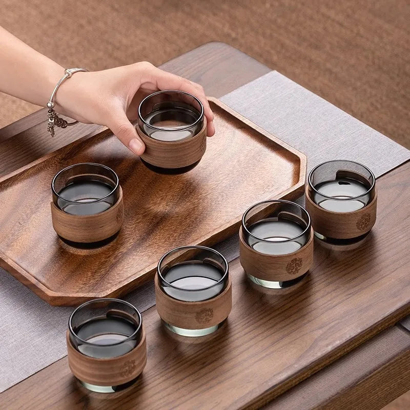 Glass Tea Cup  (6pcs 150ml)