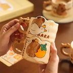 Capybara Design Ceramic Cups (300ml)
