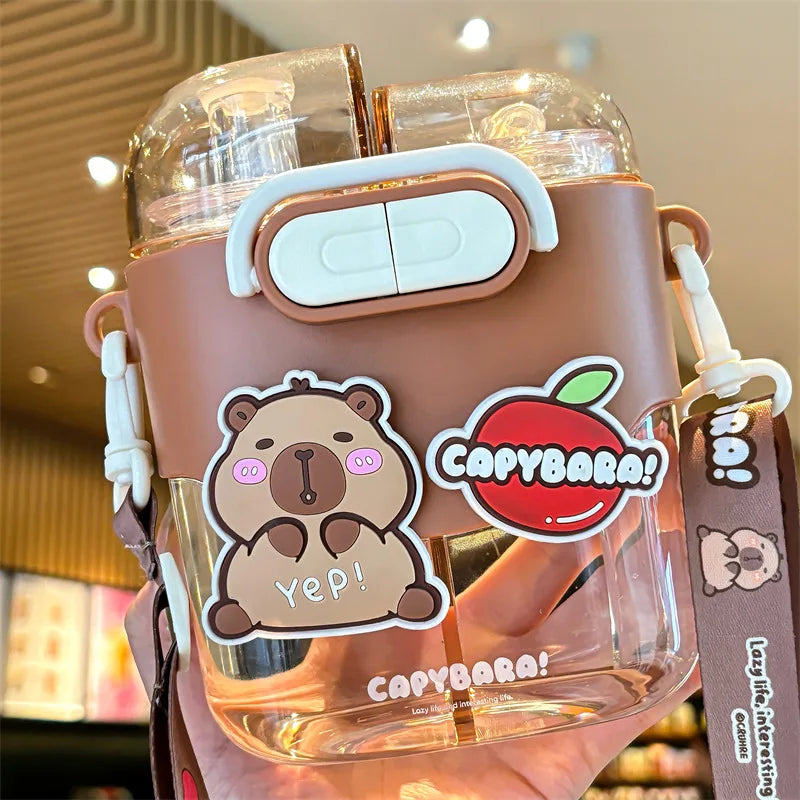 600ml Capybara Kids Water Bottle