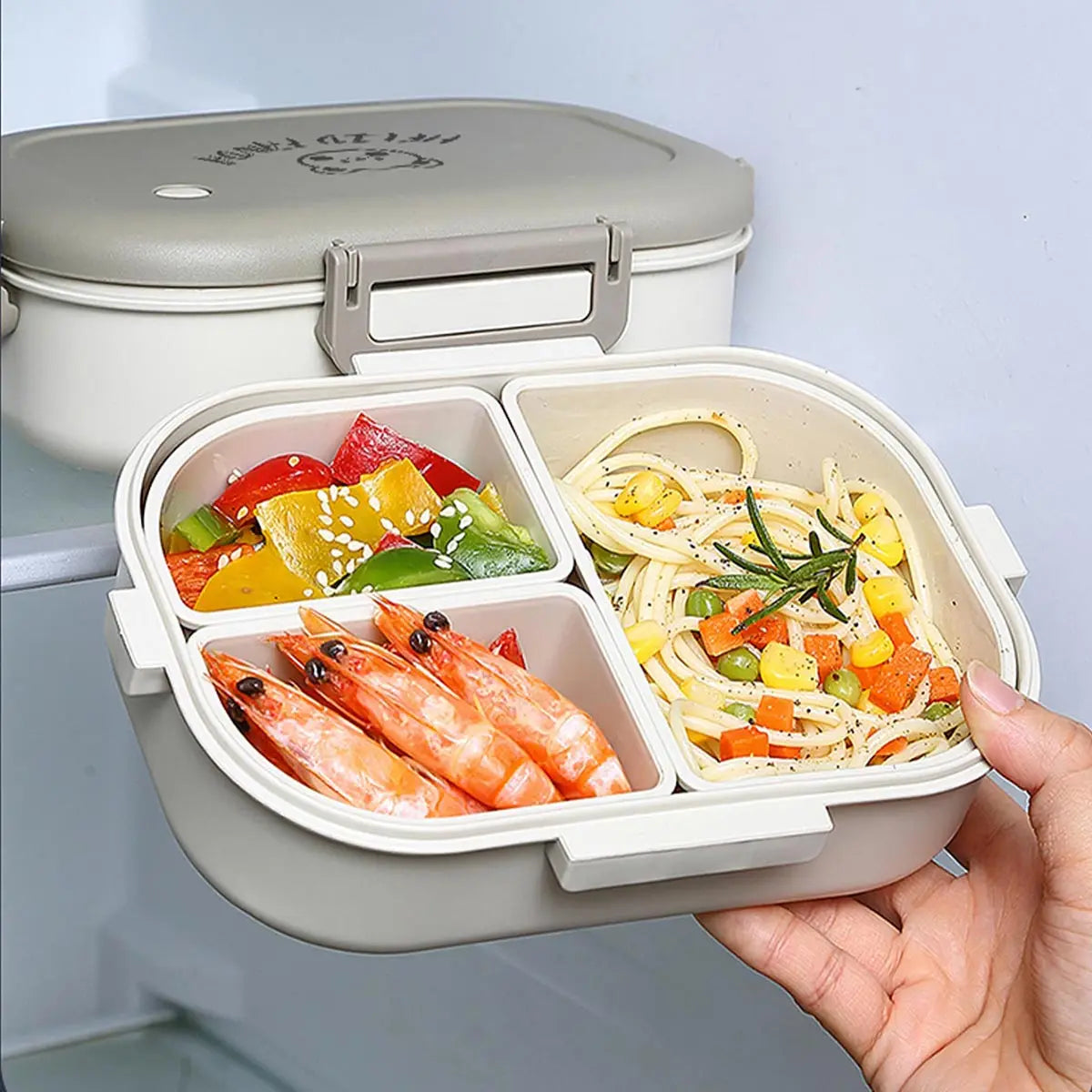 Lunch Box (With 3 removable compartment)