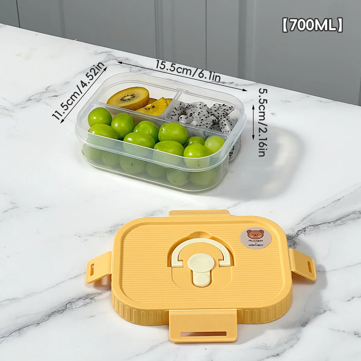 Clear Plastic Lunch Box