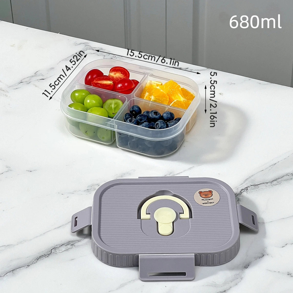 Clear Plastic Lunch Box