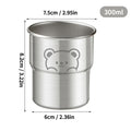 Stainless Steel Coffee Cup With Wooden Anti Scald (300ML)