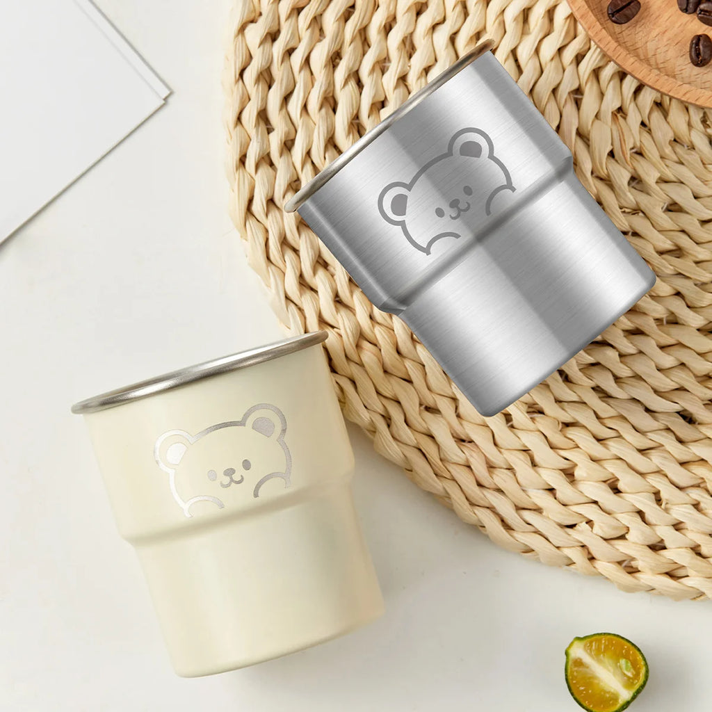 Stainless Steel Coffee Cup With Wooden Anti Scald (300ML)