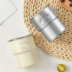 Stainless Steel Coffee Cup With Wooden Anti Scald (300ML)