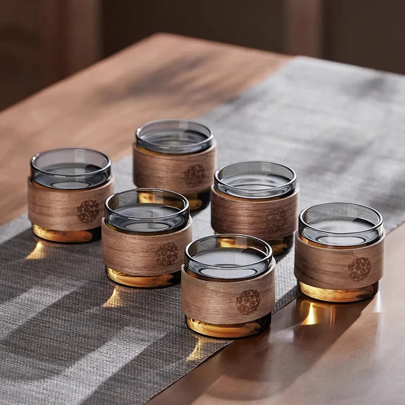 Glass Tea Cup  (6pcs 150ml)