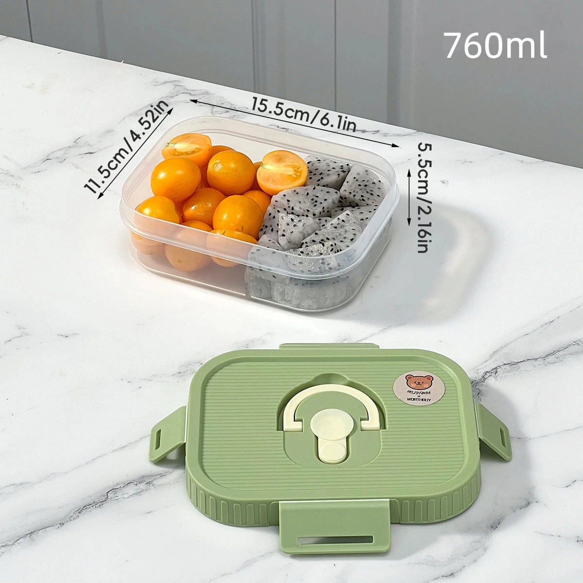 Clear Plastic Lunch Box