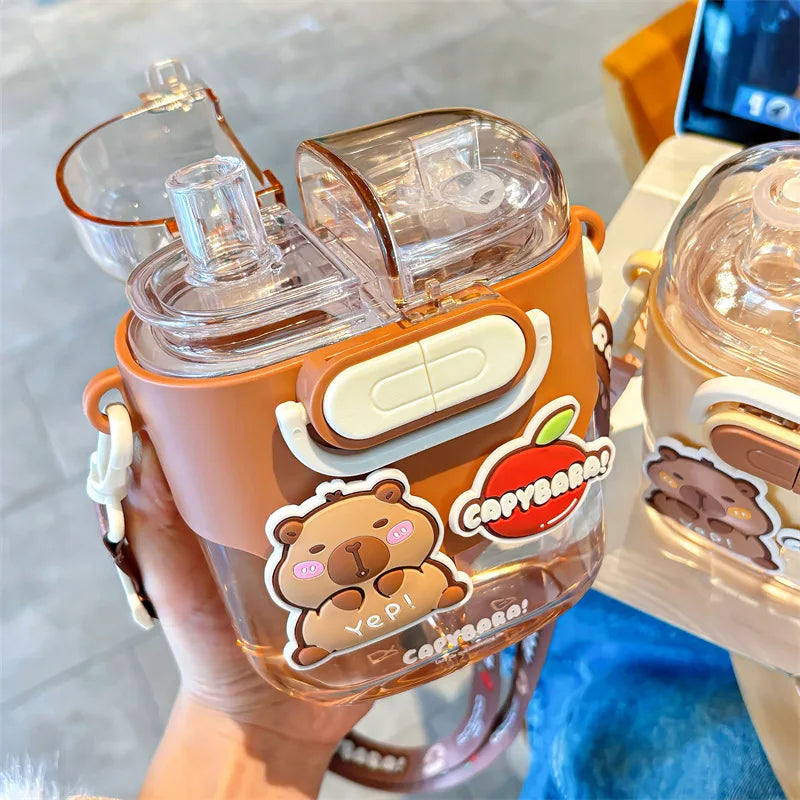 Capybara double drink bottle (600ml)
