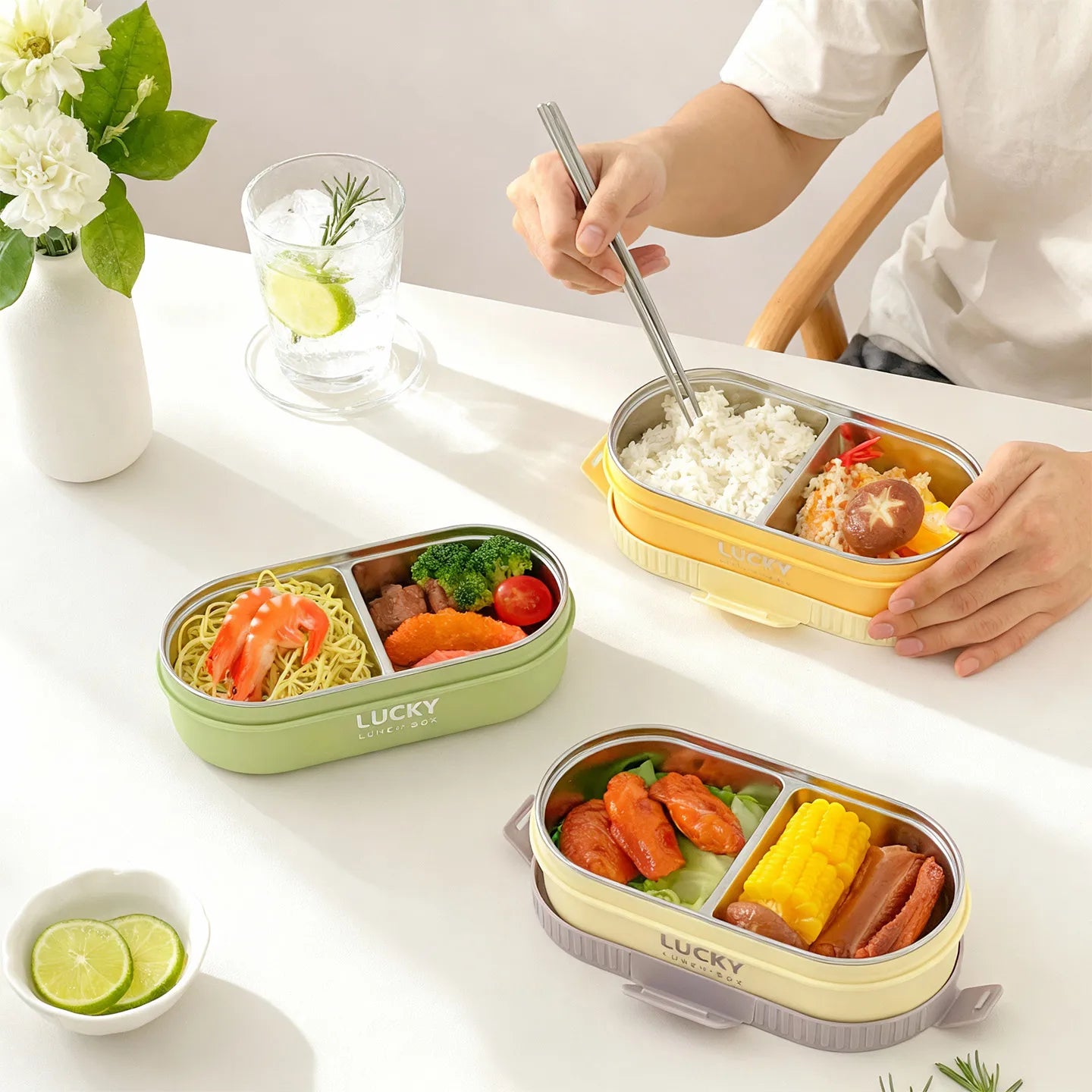 Oval Insulated Lunch Box