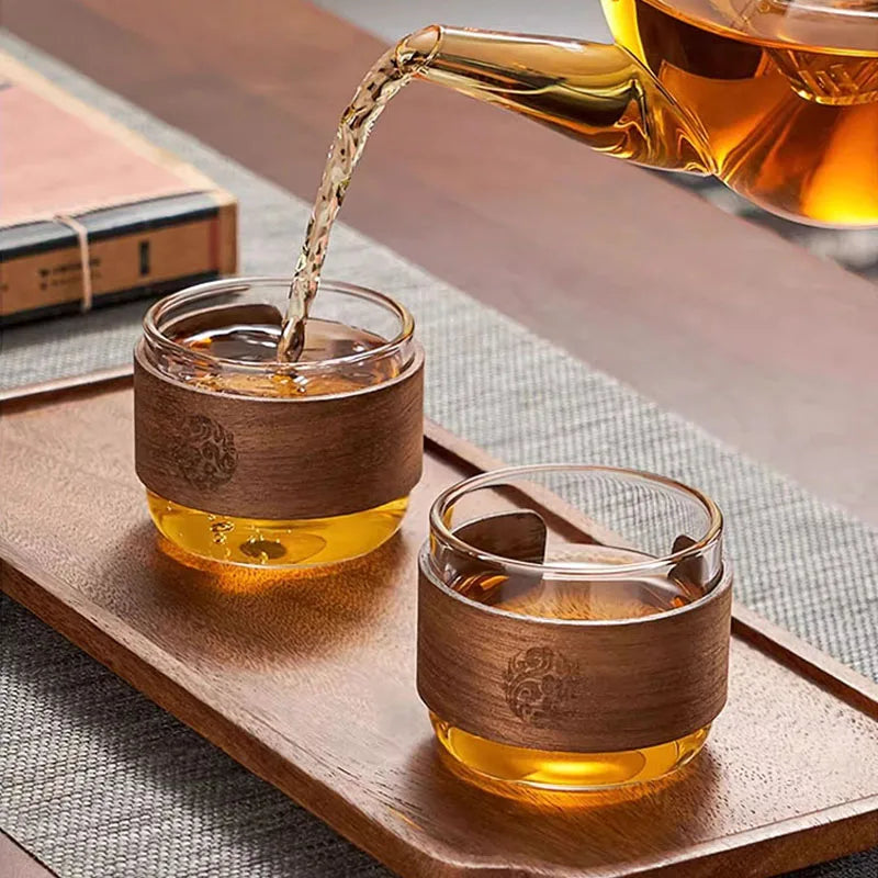 Glass Tea Cup  (6pcs 150ml)