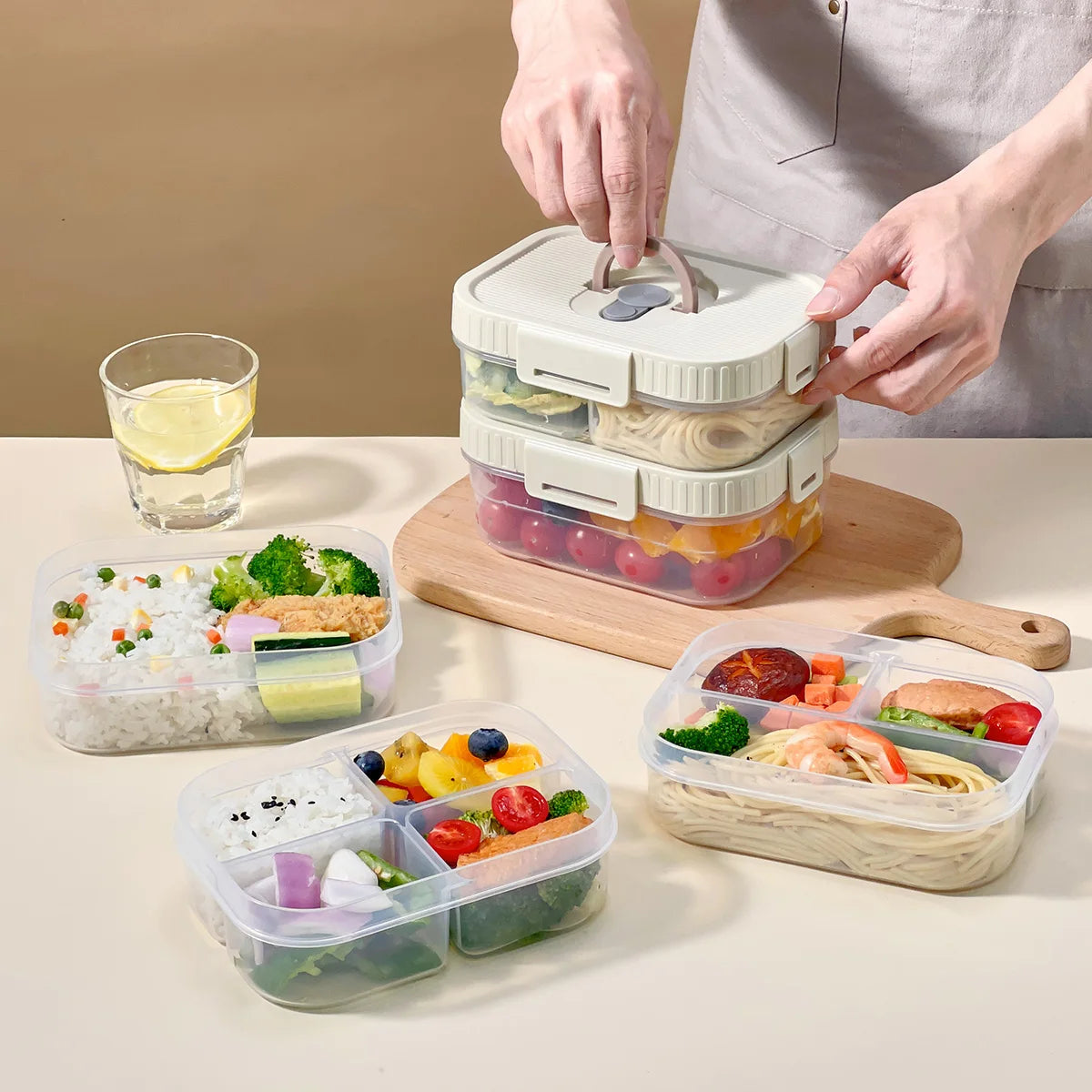 Clear Plastic Lunch Box