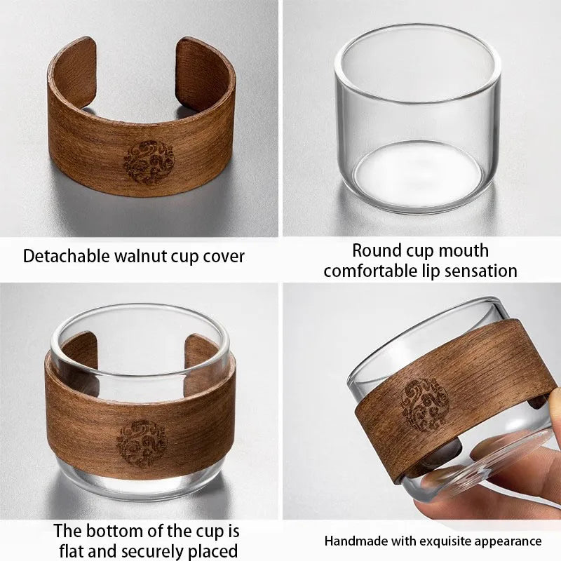 Glass Tea Cup  (6pcs 150ml)