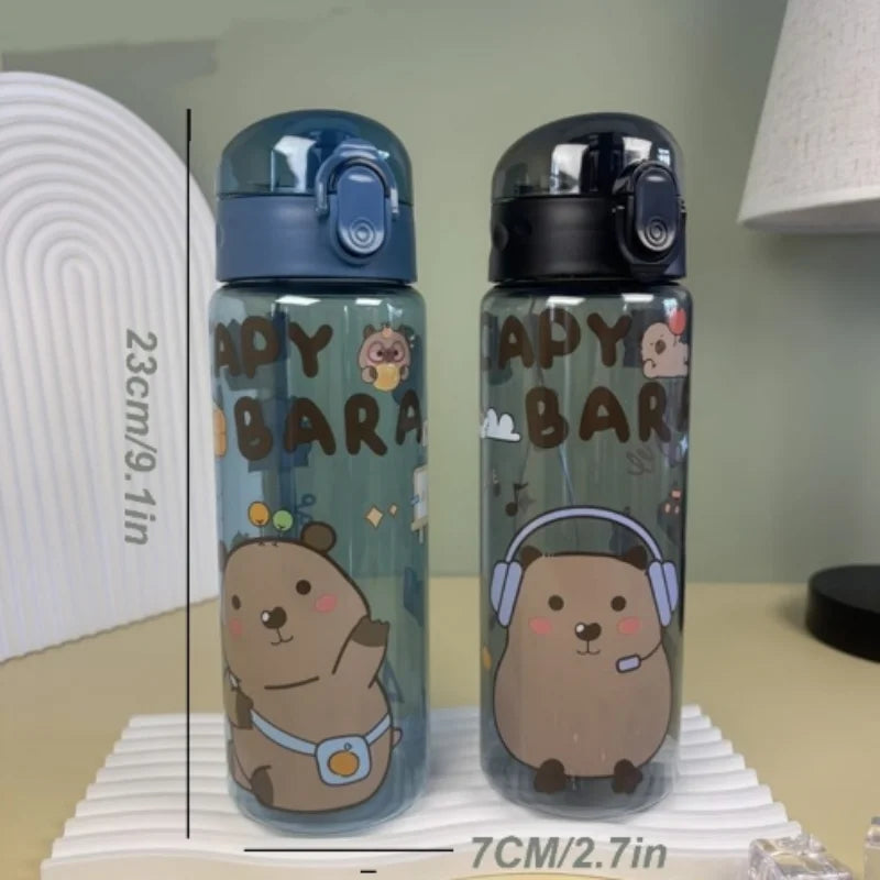 Kids Water Bottle with Cute Cartoon Design Capybara (780ml)
