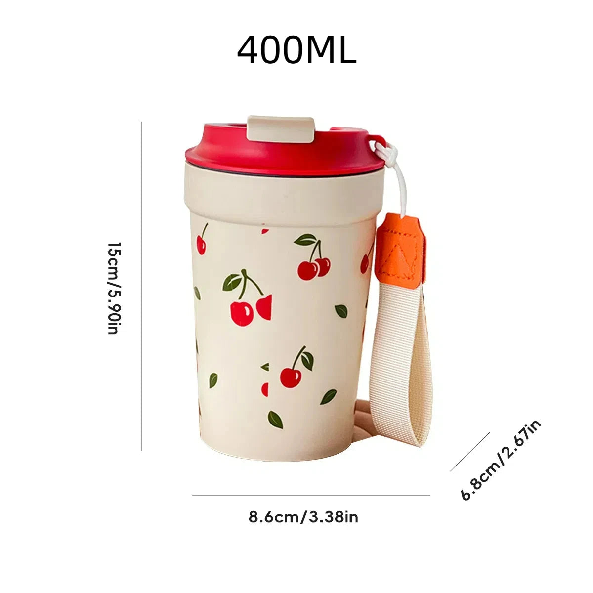 Travel plastic mug
