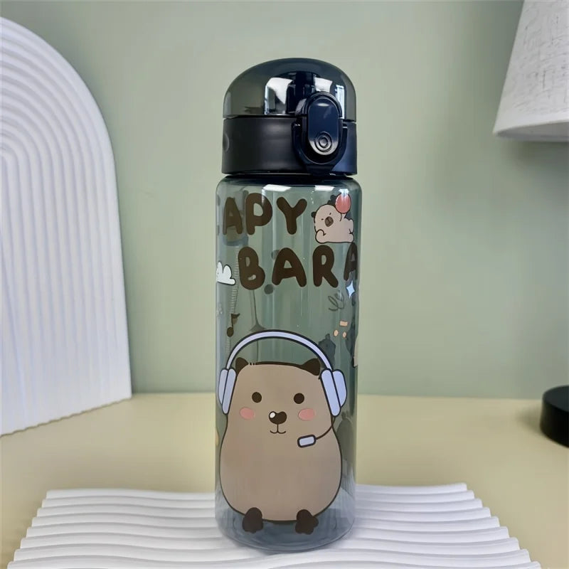 Kids Water Bottle with Cute Cartoon Design Capybara (780ml)