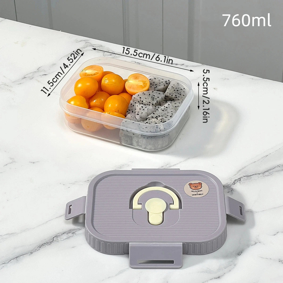 Clear Plastic Lunch Box
