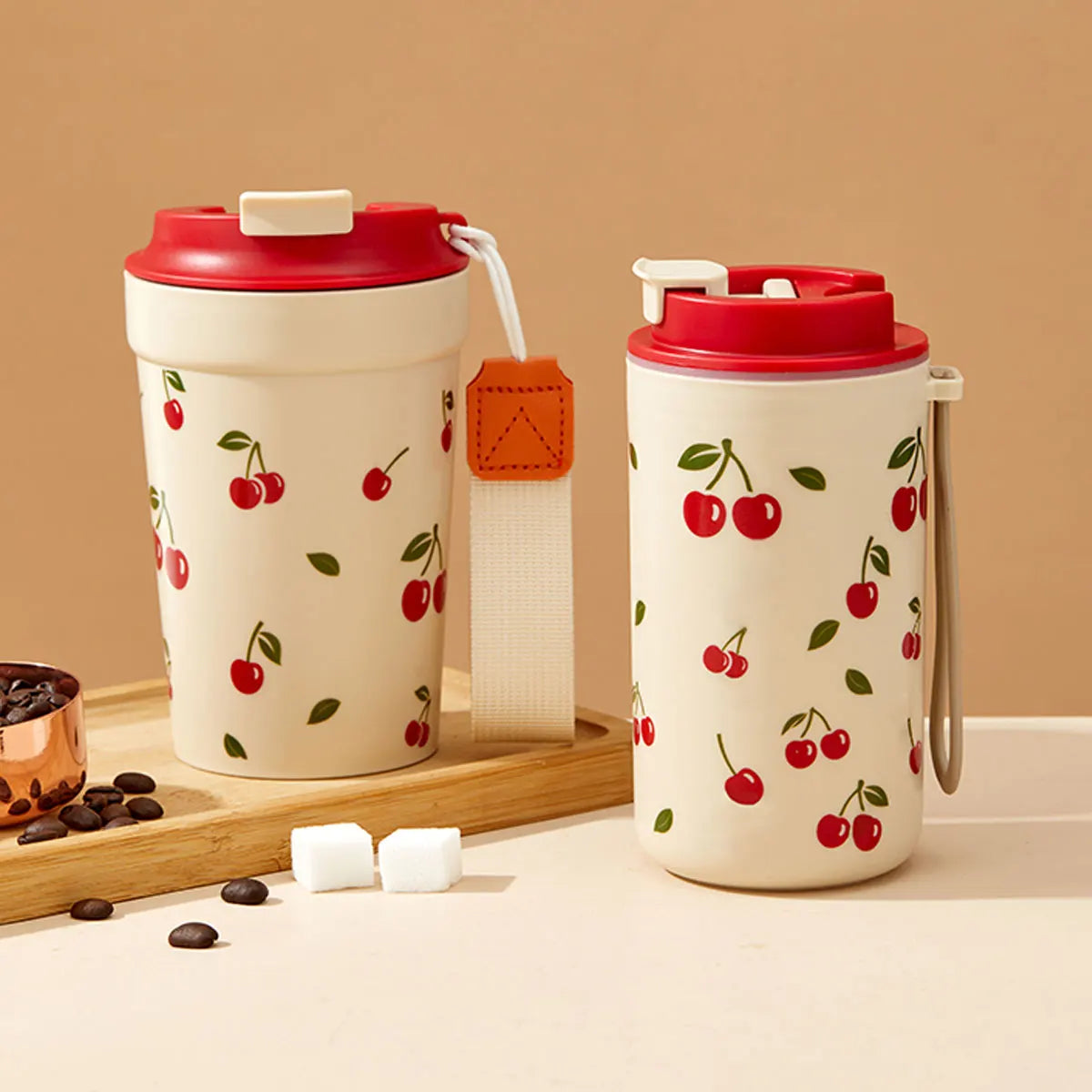 Travel plastic mug