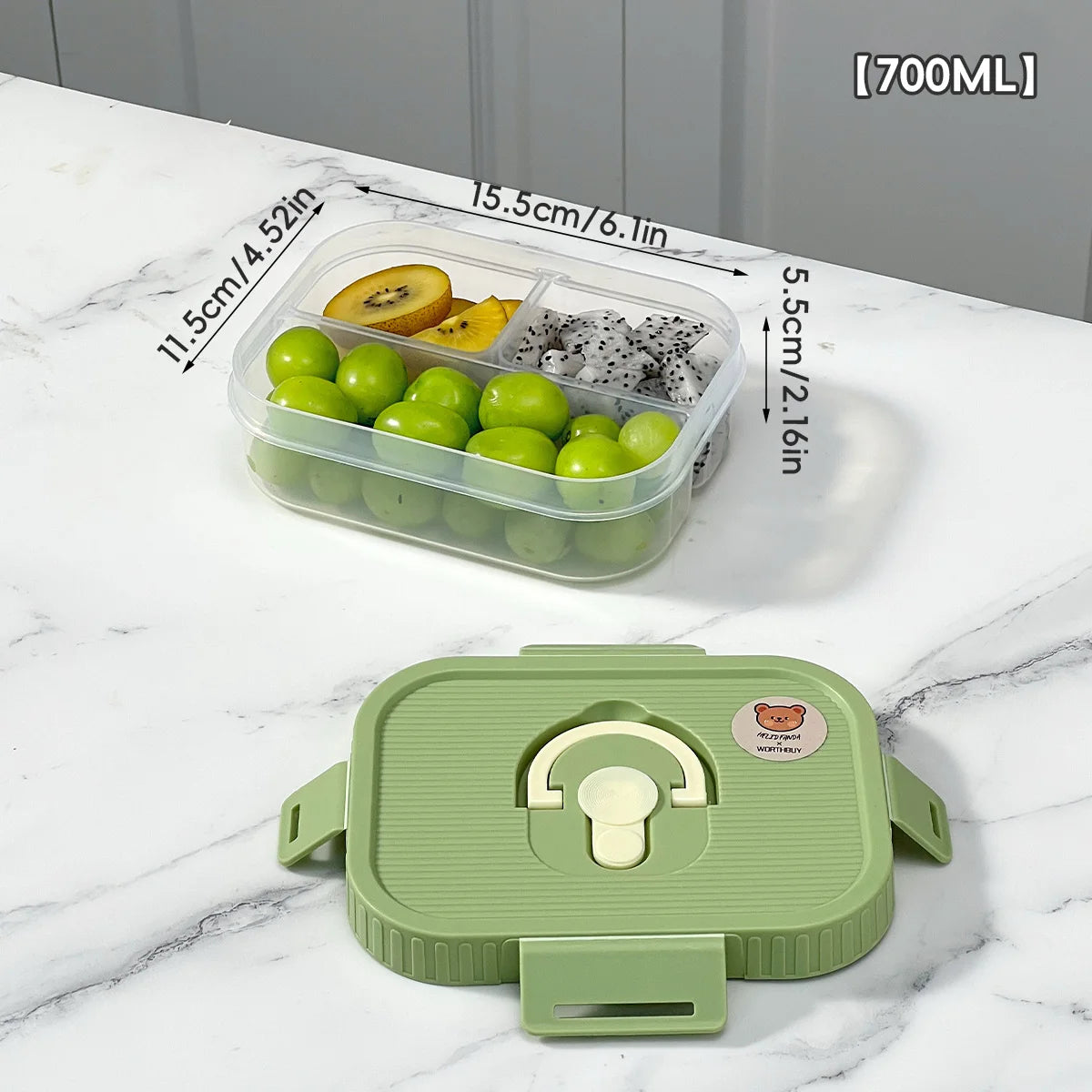 Clear Plastic Lunch Box