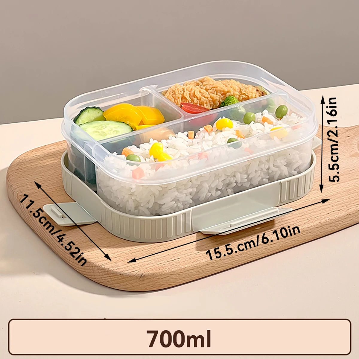 Clear Plastic Lunch Box