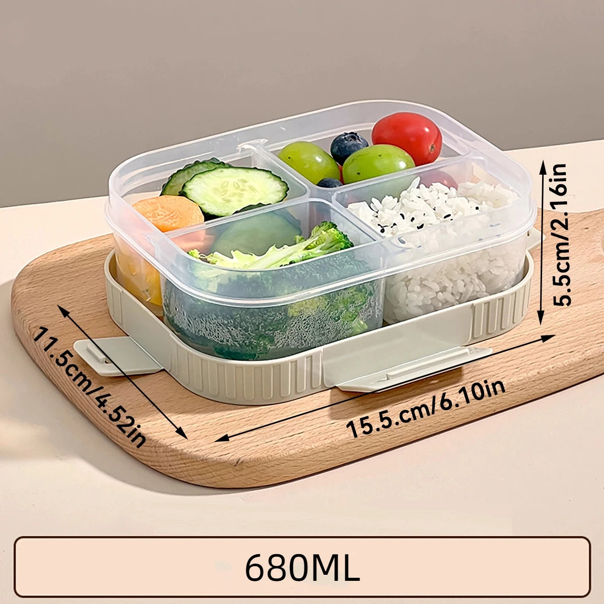 Clear Plastic Lunch Box