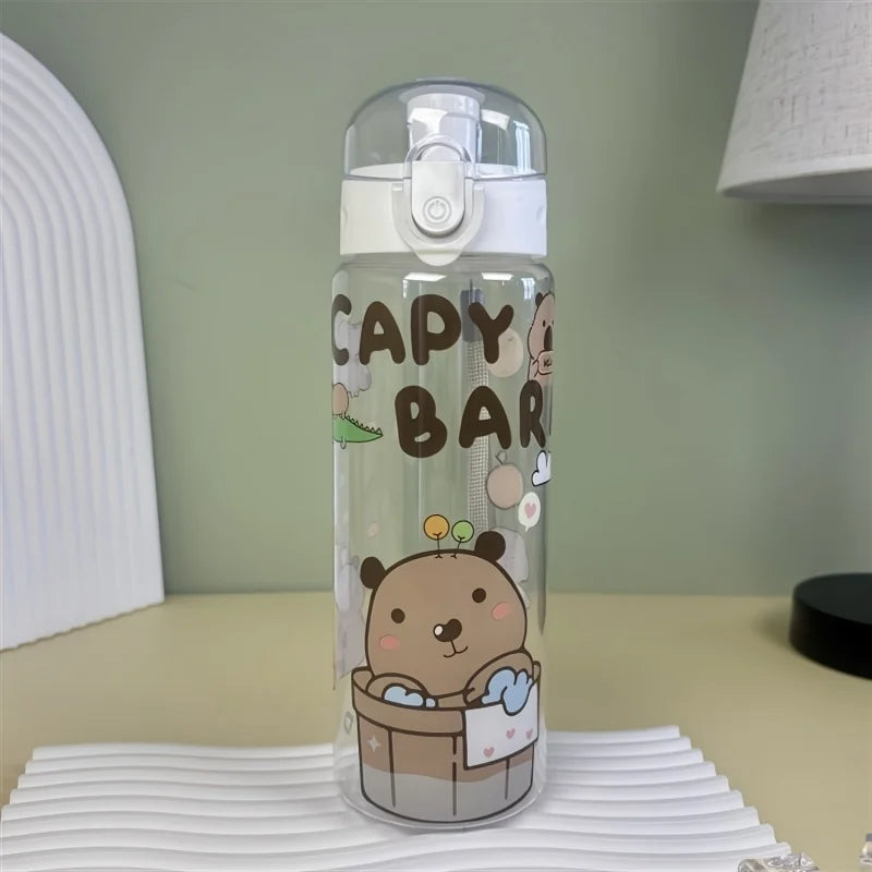 Kids Water Bottle with Cute Cartoon Design Capybara (780ml)