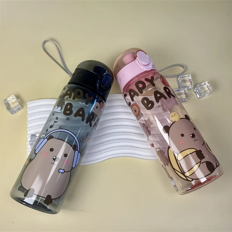 Kids Water Bottle with Cute Cartoon Design Capybara (780ml)