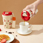 Travel plastic mug